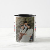 Happy New Year Personalized Family Name Photo Mug マグカップ (中央)