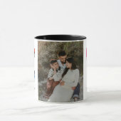 Happy New Year  Personalized Family Name Photo Mug マグカップ (中央)