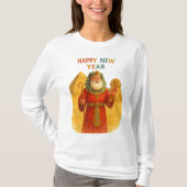 Happy New Year Pharaoh Santa Funny Egyptian  Tシャツ (正面)