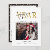 Happy New Year Photo ポストカード (正面/裏面)