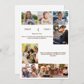 Happy New Year Photo Overall年賀状 招待状 (正面/裏面)