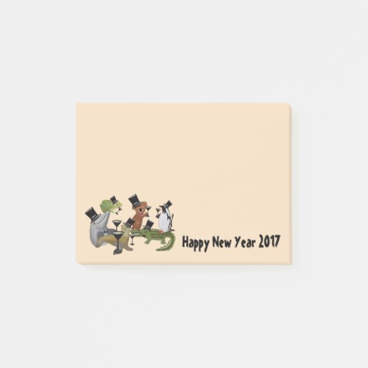 Happy New Year Post-it®ノート ポストイット (正面)