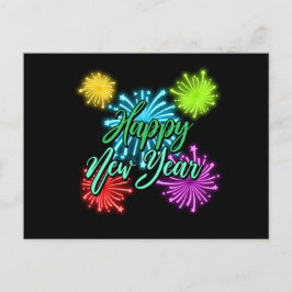 Happy New Year Postkarte ポストカード
