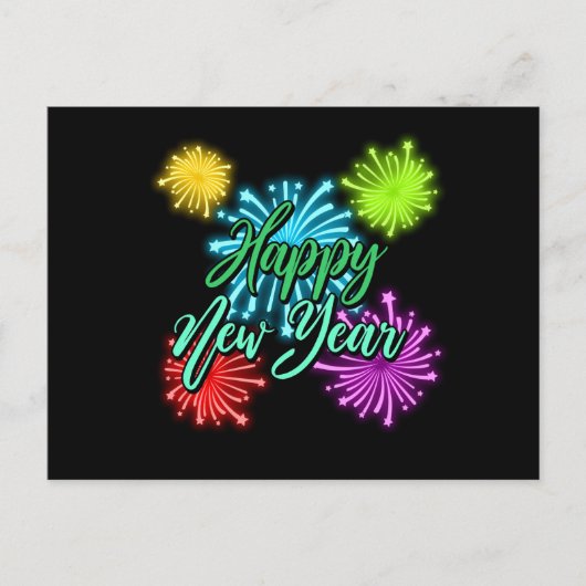 Happy New Year Postkarte ポストカード (正面)