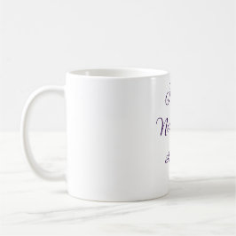 Happy new year purple calligraphy simple minimal  コーヒーマグカップ