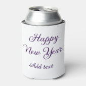Happy new year purple calligraphy simple minimal  缶クーラー (缶正面)