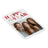 Happy New Year Red Design マグネット (右側)