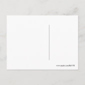 Happy New Year Red Gleem抽象芸術フラクタル・アート ポストカード (裏面)