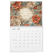 happy new year rustic wall calendar 2026 カレンダー (3月 2027)
