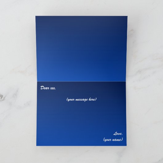 Happy New Year’s Eve Midnight Fireworks City Light カード (内部)