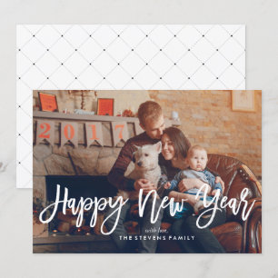 Happy New Year Script Photo シーズンカード