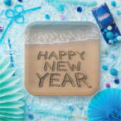 Happy New Year Seashore ペーパープレート (パーティー)