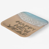 Happy New Year Seashore ペーパープレート (傾斜あり)