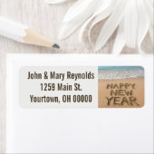 Happy New Year Seashore ラベル (インサイチュ)