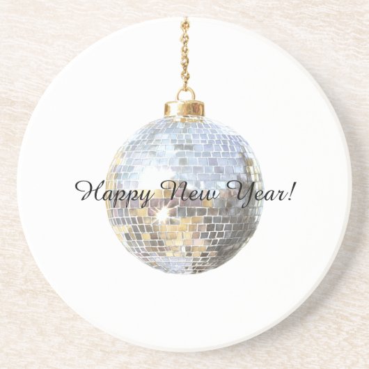 Happy New Year Silver Ball コースター (正面)