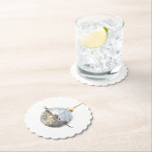 Happy New Year Silver Ball ペーパーコースター (インサイチュ)