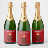 Happy New Year Sparkling Wine Bottle Labels (6) スパークリングワインラベル (ボトル)