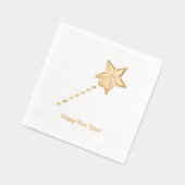 Happy New Year Star Hat 箔ナプキン (左)