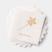 Happy New Year Star Hat 箔ナプキン (インサイチュ (積み重ね))