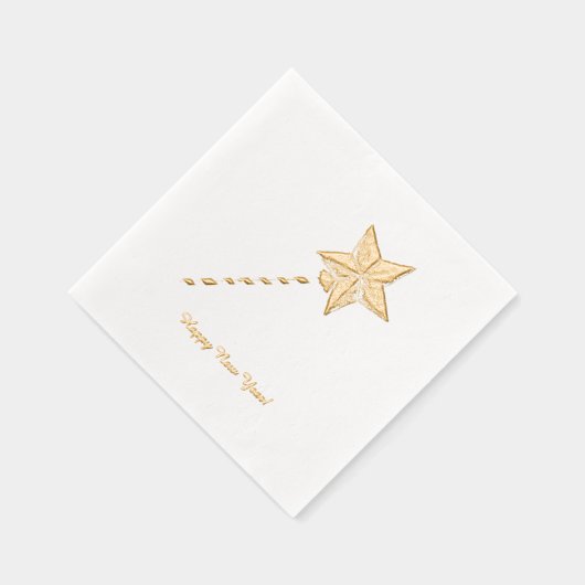 Happy New Year Star Hat 箔ナプキン (右)