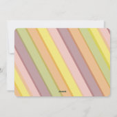 Happy New Year Stars And カラフルストライプ Photo シーズンカード (裏面)