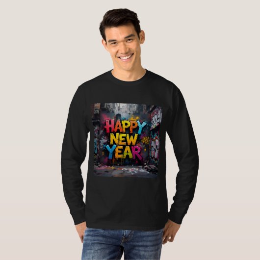 Happy new year tシャツ (正面フル)