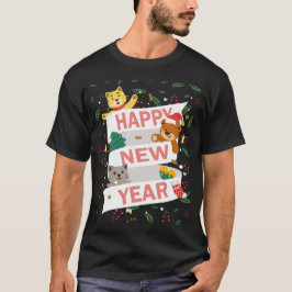 Happy new year tシャツ