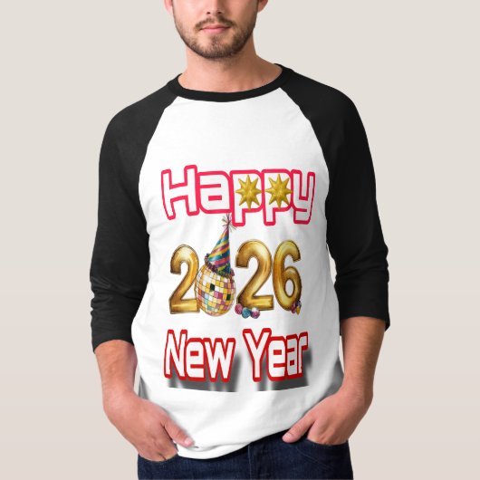 Happy New year  Tシャツ (正面)