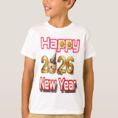 Happy New year  Tシャツ (正面)