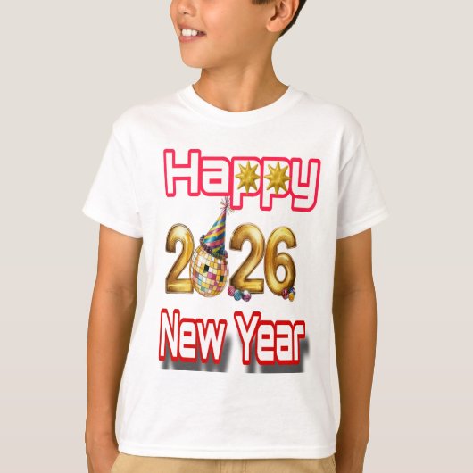 Happy New year  Tシャツ (正面)