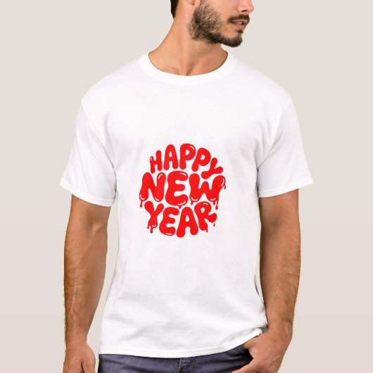 Happy New Year Tシャツ (正面)