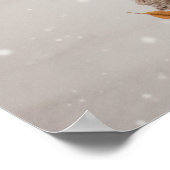 Happy New Year. Teddy Bear. ポスター (角)