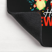 Happy New Year Three Gnomes Fireworks Confetti Nye マウスパッド (コーナー)