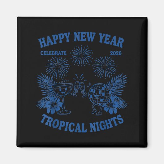 Happy New Year Trocal Nights 2026 Celebration  マグネット (正面)