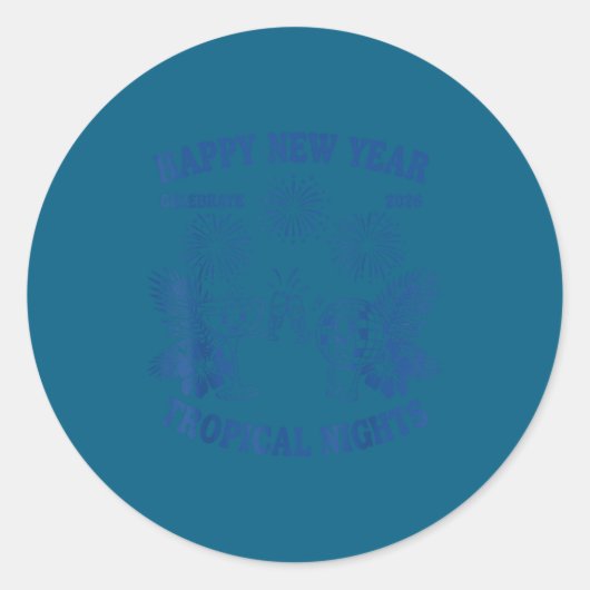 Happy New Year Trocal Nights 2026 Celebration  ラウンドシール (正面)