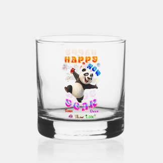 Happy New Year Turn Over A New Leaf ウイスキーグラス