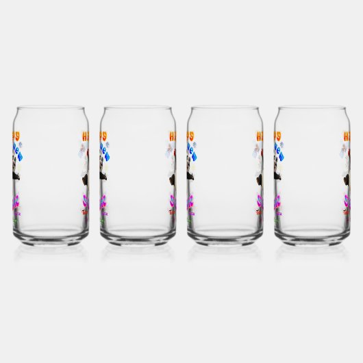 Happy New Year Turn Over A New Leaf ガラス缶 (左)