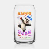 Happy New Year Turn Over A New Leaf ガラス缶 (正面)