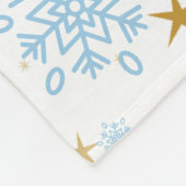 Happy New Year Typography Celebration フリースブランケット (角)