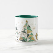 Happy New Year Typography Celebration マグカップ (中央)