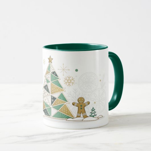 Happy New Year Typography Celebration マグカップ (正面右)