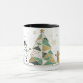 Happy New Year Typography Celebration マグカップ (中央)