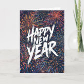 Happy New year vibrant elegant  Card カード (正面)