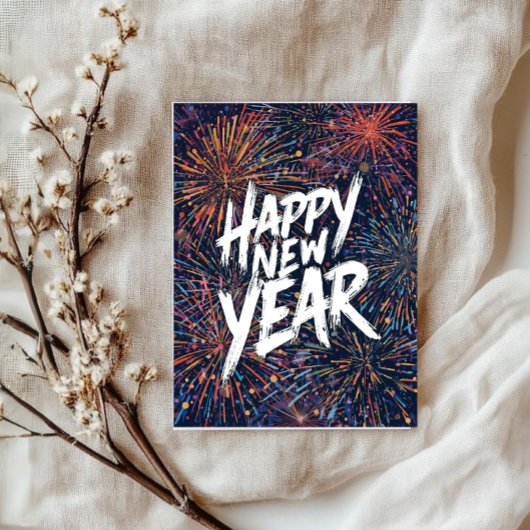 Happy New year vibrant elegant  Card カード