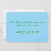 Happy New Year Vintage Pocket Watch シーズンカード (裏面)