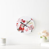 Happy New Year Wall Clock ラウンド壁時計 (ホーム)