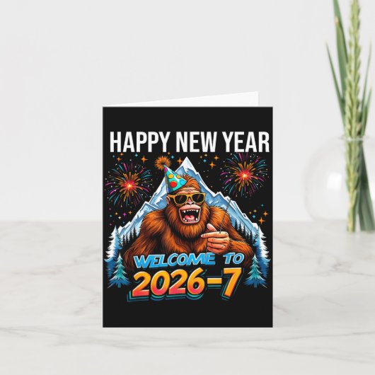 Happy New Year Welcome To 2026-7 Funny Meme 67 Big カード (正面)