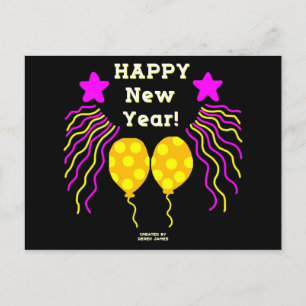 Happy New Year Wishesはがき ポストカード