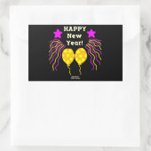 Happy New Year Wishes長方形ステッカー 長方形シール (バッグ)