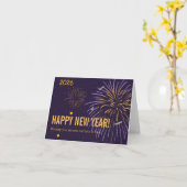 Happy New Year– Wishing You Success and Love カード (黄色い花)